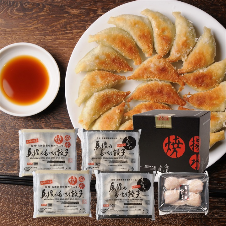 【餃子の馬渡】もっちり餃子のセット(九州三昧)