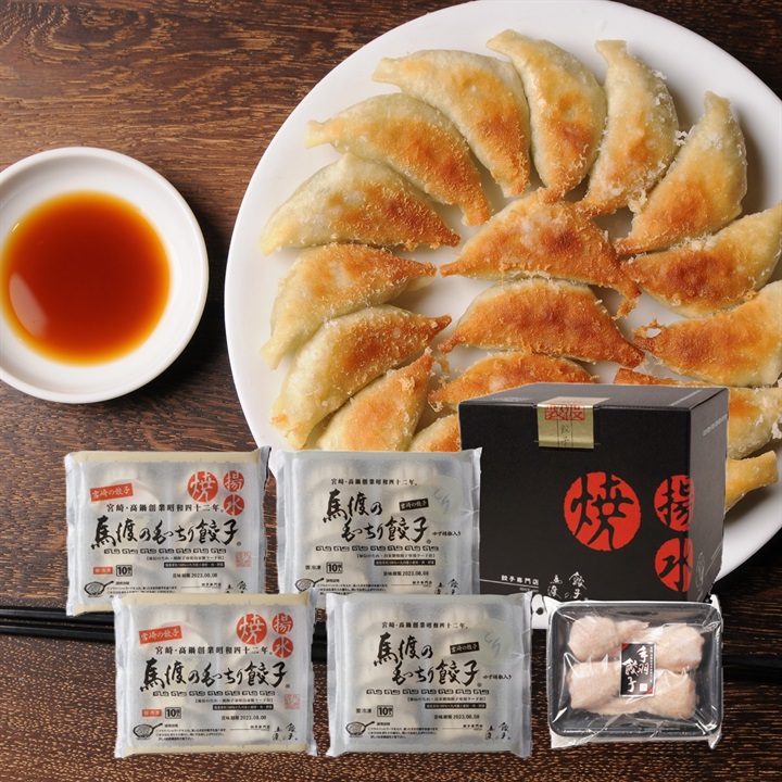 【餃子の馬渡】もっちり餃子のセット(宮崎三昧)